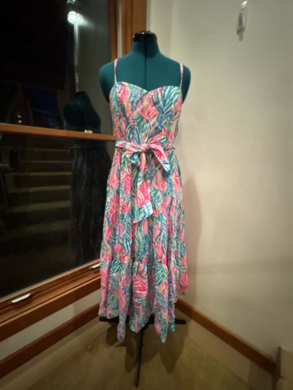 NWT Lilly Pulitzer Edith Midi Dress Fit & Flair Tiered Multi Sea Turtle Sz 10
